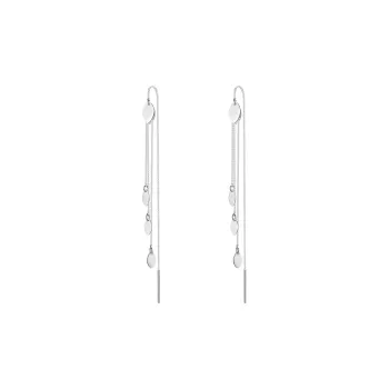 LIANDUO 925 Sterling Silver Drop Earrings Women's Good Luck