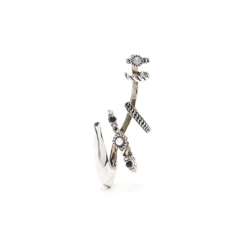 Alexander McQueen Clip-On Earrings Unisex Silver