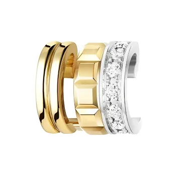 Boucheron 18kt Yellow And White Gold Quatre Radiant Edition Diamond Mini Single Clip Earring