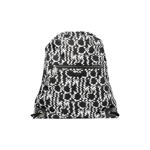 Jimmy Choo Nylon Backpack Men's Black & White