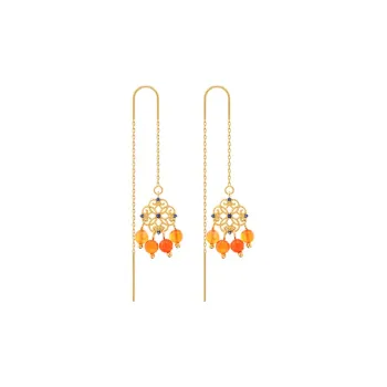 Phoenix Nirvana Alloy Part Drop Earrings Women's