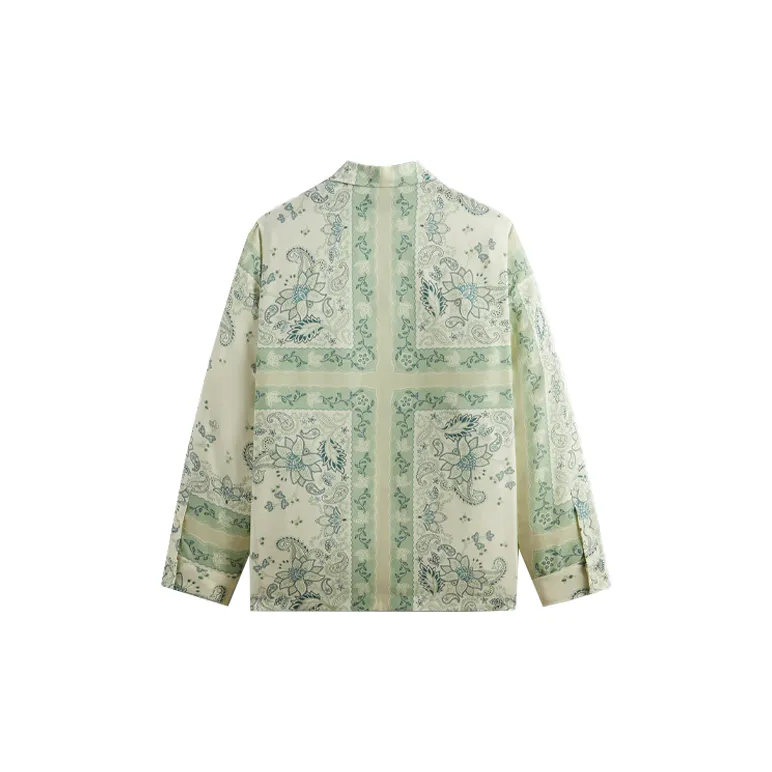 KITH 101 Vintage Floral Bandana Long Sleeve Thompson Shirt-1