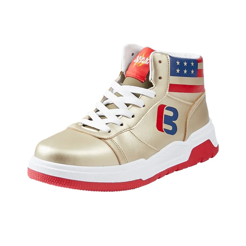 BEAR UNION Cushioning Anti Slip Wear Resistant Water Resistant Coverage High Top Basketball Shoes Unisex-1