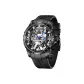 Black Case Silver Stud Black Rubber Band