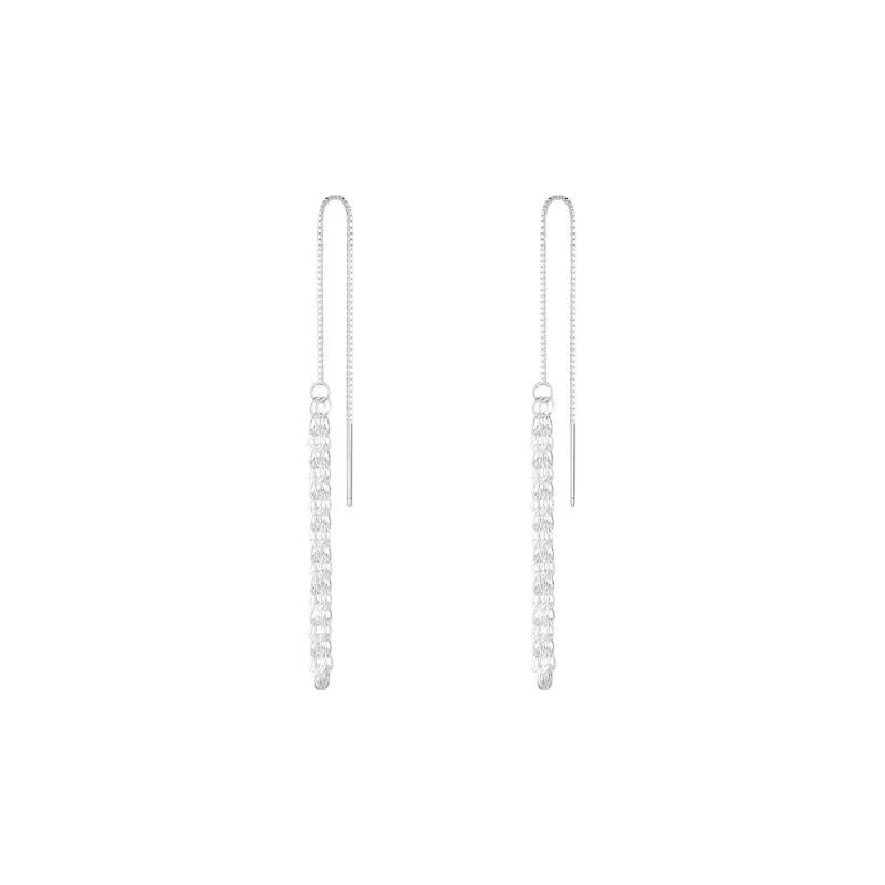OQD S925 Silver Drop Earrings Women's-0