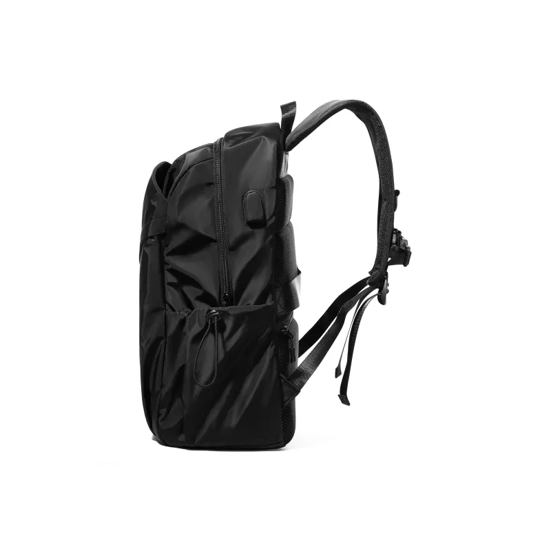 WONHOX Fabric Backpack Computer Backpack Travel Bag Backpack Regular Unisex Black-12