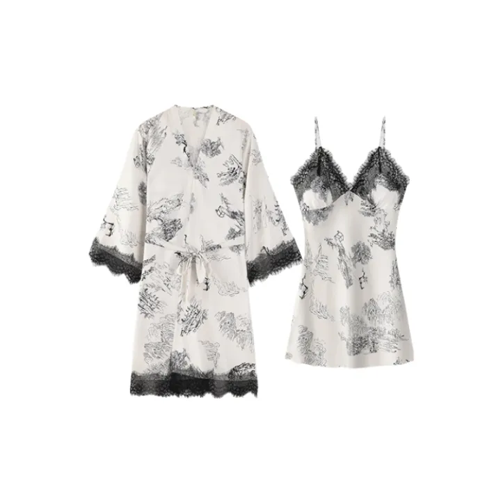 Ta Yan Pajama Set Women's White-0
