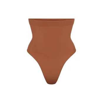 SKIMS SEAMLESS SCULPT HIGH-WAISTED THONG Underpants Women's BRONZE/Bronze