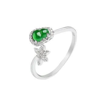 With The Heart Of The Jade Glutinous Jade Jadeite Rings Women's