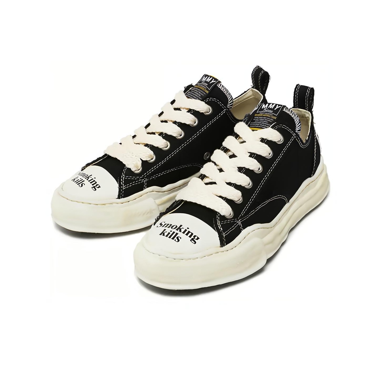 Fr2 X MIHARA YASUHIRO Skateboard Shoes Unisex Low-Top Black