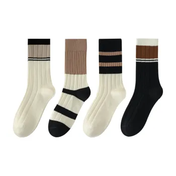 XXLLG Mid-Calf Socks Women's 4 Pack