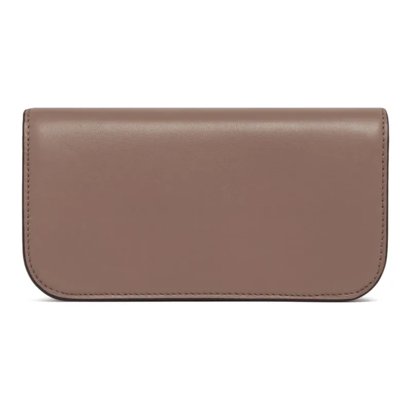 Valentino Leather Shoulder Bag Crossbody Bag Mini Men's Gray-4