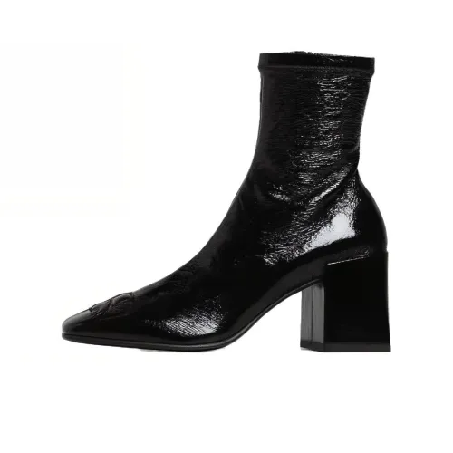 Courrèges Appliqué-logo Sock-style Ankle Boots