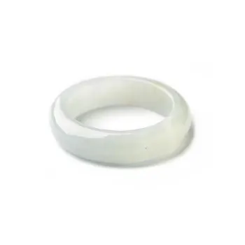 Lingxiang Yurun Bean Type Jadeite Rings Unisex