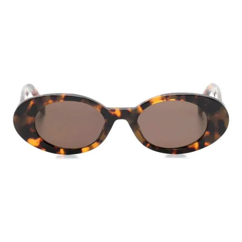 PALM ANGELS Gilroy Oval frame Sunglasses-1