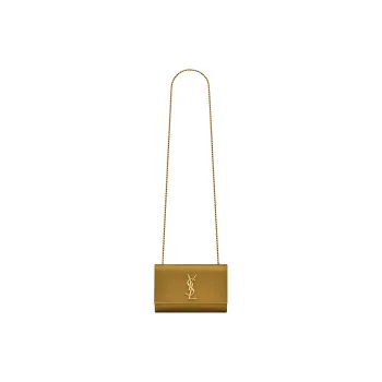SAINT LAURENT KATE Satin Crossbody Bag, Shoulder Bag Women's Jungle Color