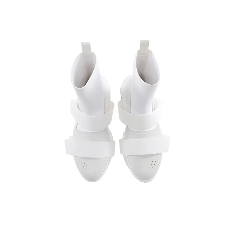 BALMAIN B-Bold Anti-Slip And Wear-Resistant Coverage High-Top Casual Shoes Men's White-2