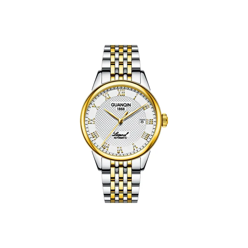 GUANQIN GQ18918 Mechanical Movement Stainless Steel Watchband Watch Men's Watches White Dial-6