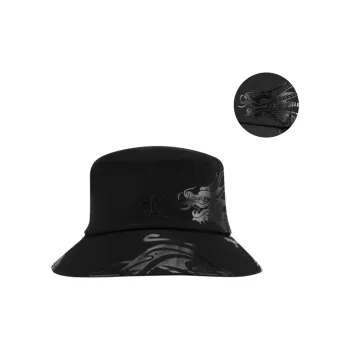 CALVIN KLEIN Cotton Bucket Hats Unisex Space Black