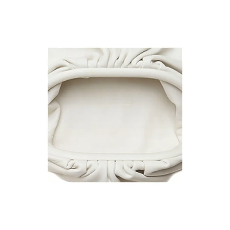 Bottega Veneta Cow Leather Fanny Pack Sling Bag Handheld Crossbody Bag Women's Chalk White-4