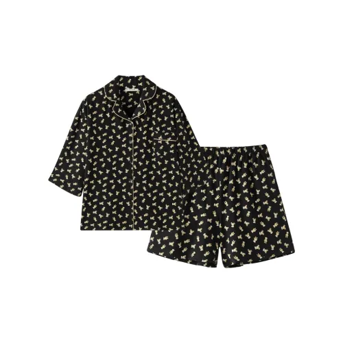 MEITENG Pajama Set Women's Black