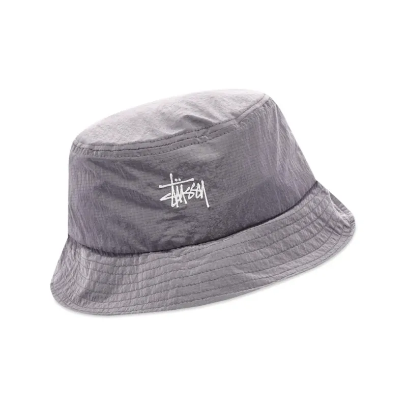 Stussy Nylon Bucket Hats Men's Gray-1