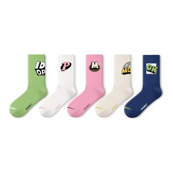 Primeet Mid-Calf Socks Unisex 5 Pack