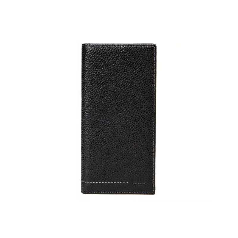 HLA Genuine Leather, Cow Leather Long Wallet, Wallet, Wallet Regular Men's Black-2