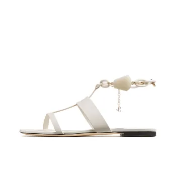 Jimmy Choo Reed Flat Slippers Women's Latte