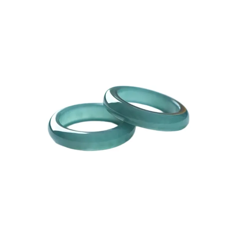 Cuizu Glutinous Jade Rings Unisex-6