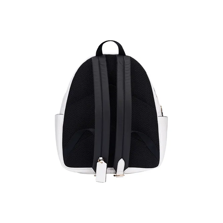 COACH Cow Leather Backpack Large Size Women's White-2