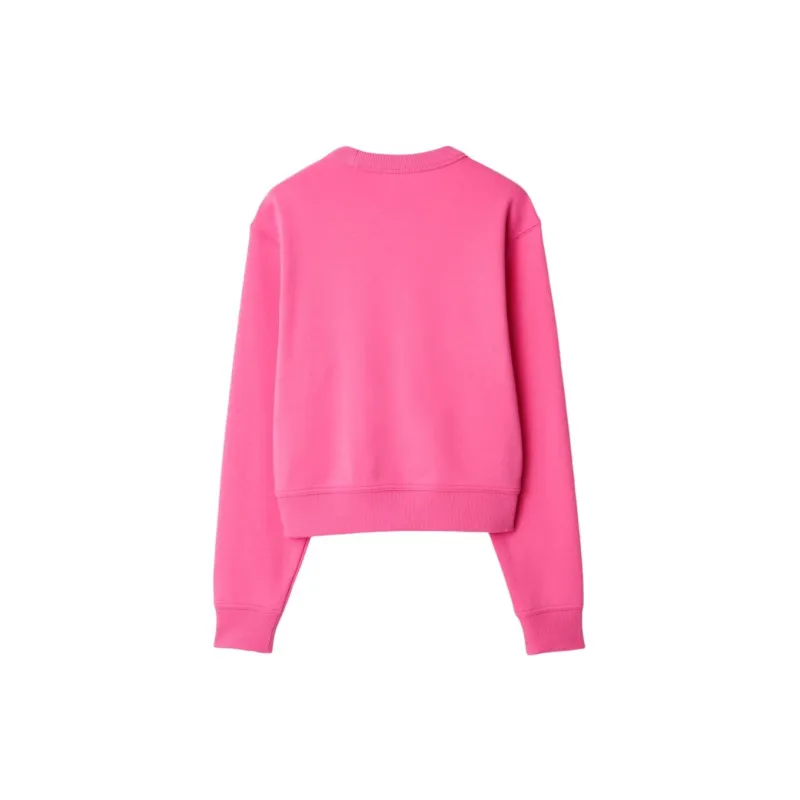 Burberry SS24 Sweatshirt Women's Bubble Gum Pink Red-1