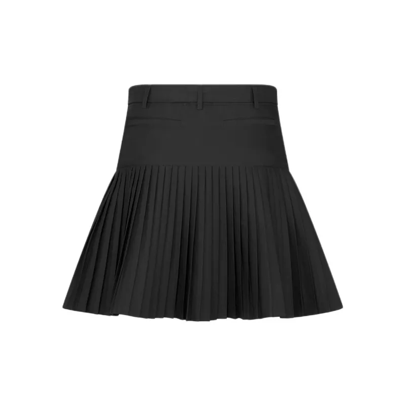 DIOR Belted Pleated Mini Skirt-1