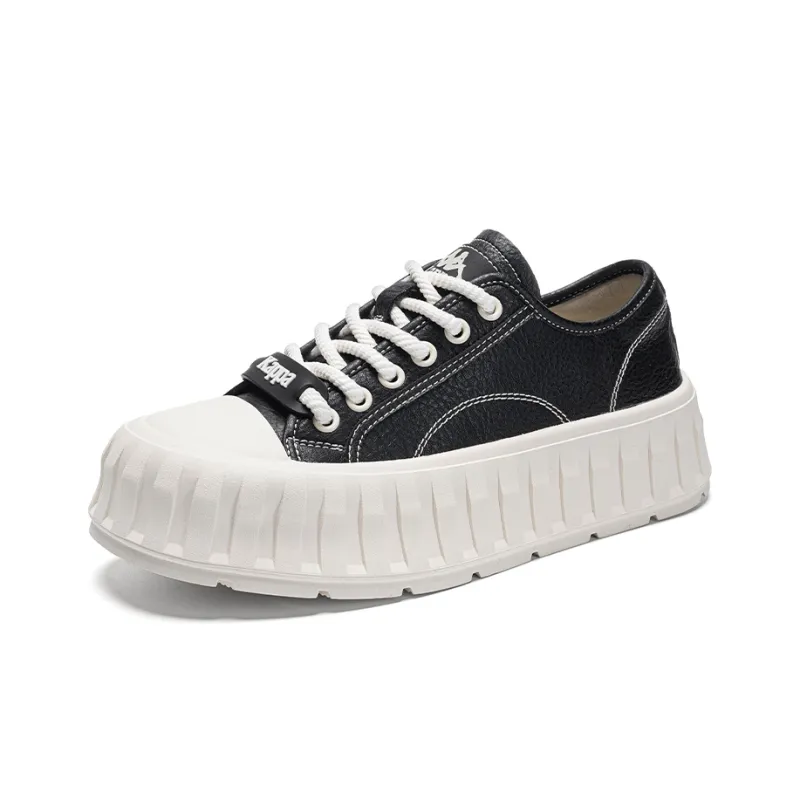 Kappa Anti Slip Wear Resistant Low Top Stylish Skateboarding Shoes Women's Black-2
