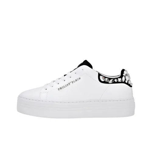 PHILIPP PLEIN Skateboard Shoes Women's Low-Top White