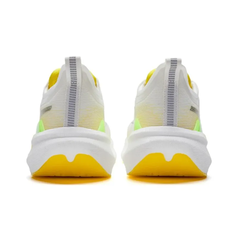 XTEP Two Thousand Kilometers 2.0 Running Shoes Men Low Top Sail White/Fluorescent Lime Green-4