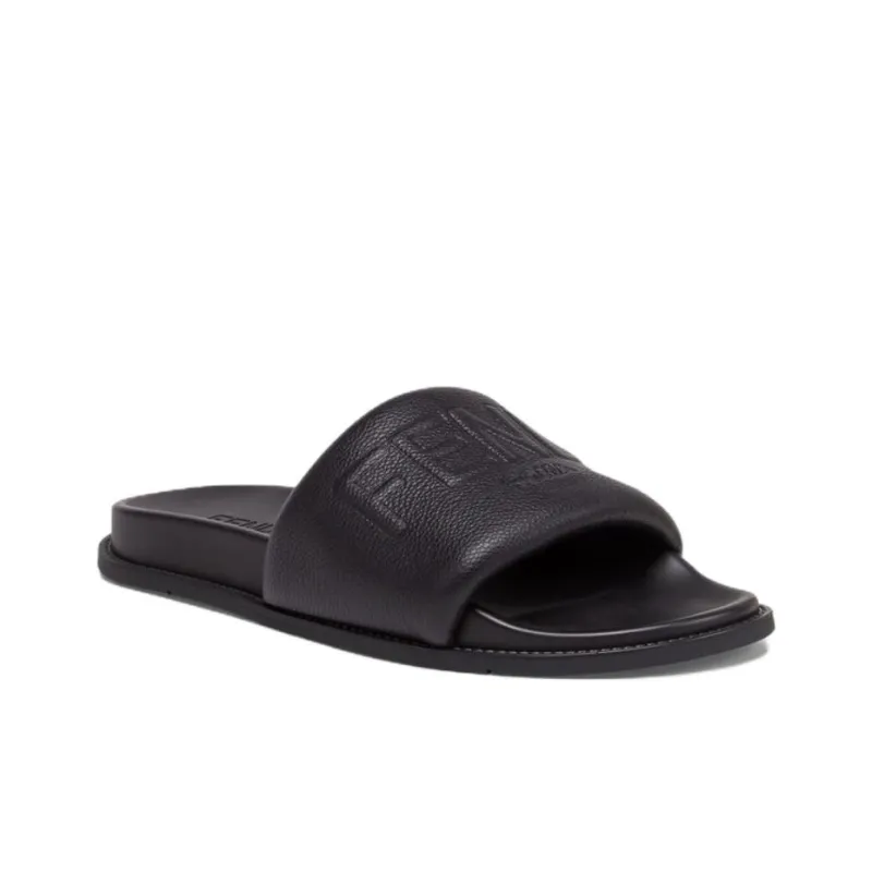 FENDI Roma Logo Embossed Slides-2