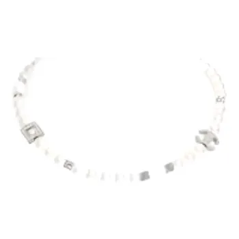 CHANEL Pearl Necklaces Women's Silver