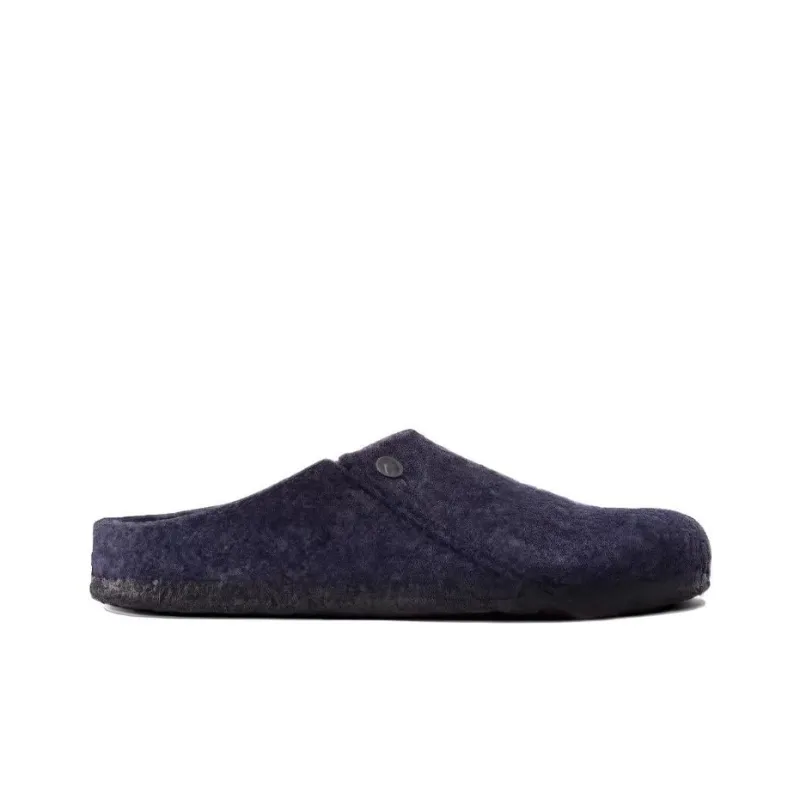 Birkenstock Zermatt Shearling Clog Wool Felt Dark Blue-1