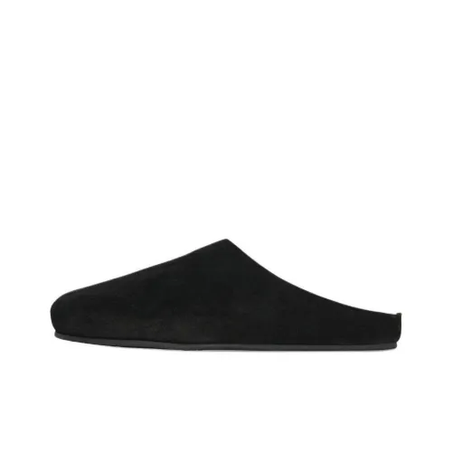 THE ROW Wrap-toe Slippers Men's Black