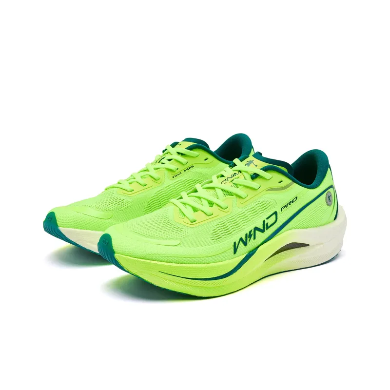 QIAODAN Strong Winds 2.0 PRO Running Shoes Men Low Top Flying Shadow Green Abyss Green-2