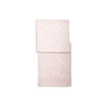 COACH Wool Knit Scarves Women's Pink