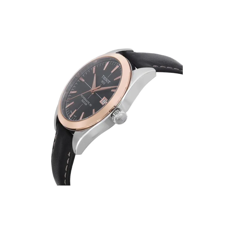 TISSOT Mechanical Movement Men's Watch Black Dial-1