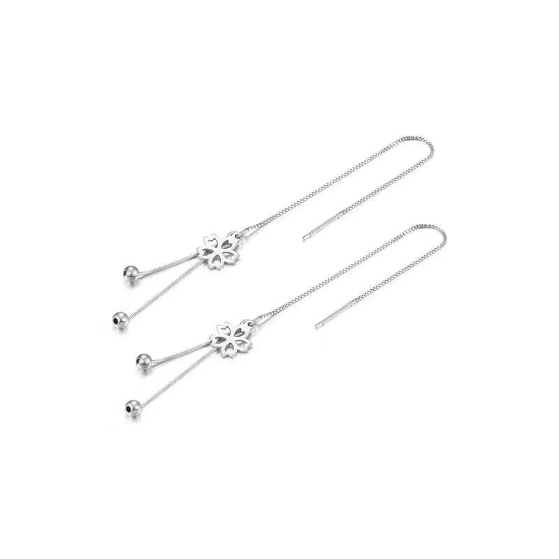 Mokinggran S925 Silver Drop Earrings Women's-2