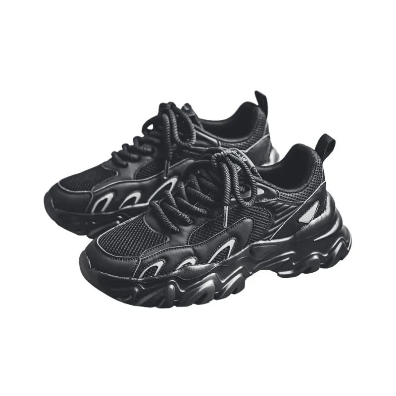 GONG NIU JU REN Anti-Slip Wear-Resistant Low-Top Chunky Sneakers Unisex-2
