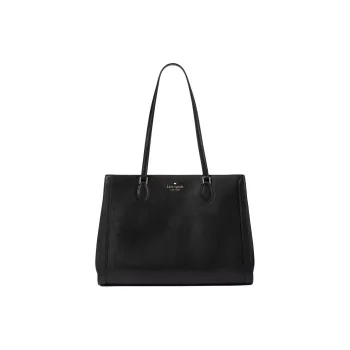 Kate Spade Saffiano Leather One Shoulder Handbag Women's Black