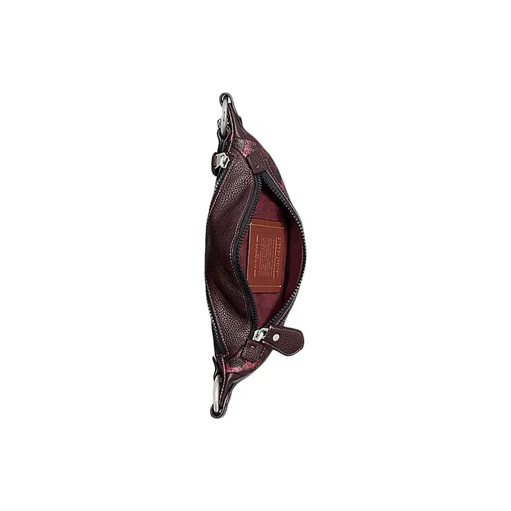 COACH Rivington Leather PVC Canvas Shoulder Bag, Crossbody Bag, Sling Bag, Fanny Pack Medium Size Men's Dark Coffee-2