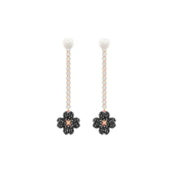 Swarovski Latisha Drop Earrings Women's Black