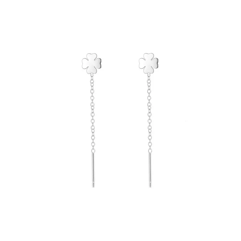 UTD S999 Silver Drop Earrings Women's-10