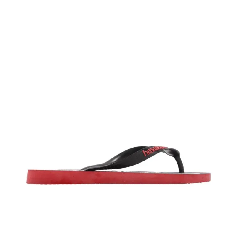 Havaianas Slip Resistant Flip Flops Unisex Black Red-1